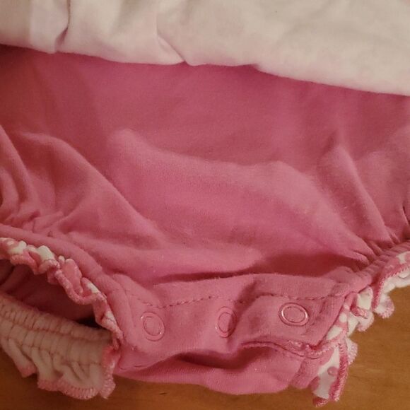 Okie Dokie Baby Girl Sleeveless Romper Size NB - Picture 5 of 7